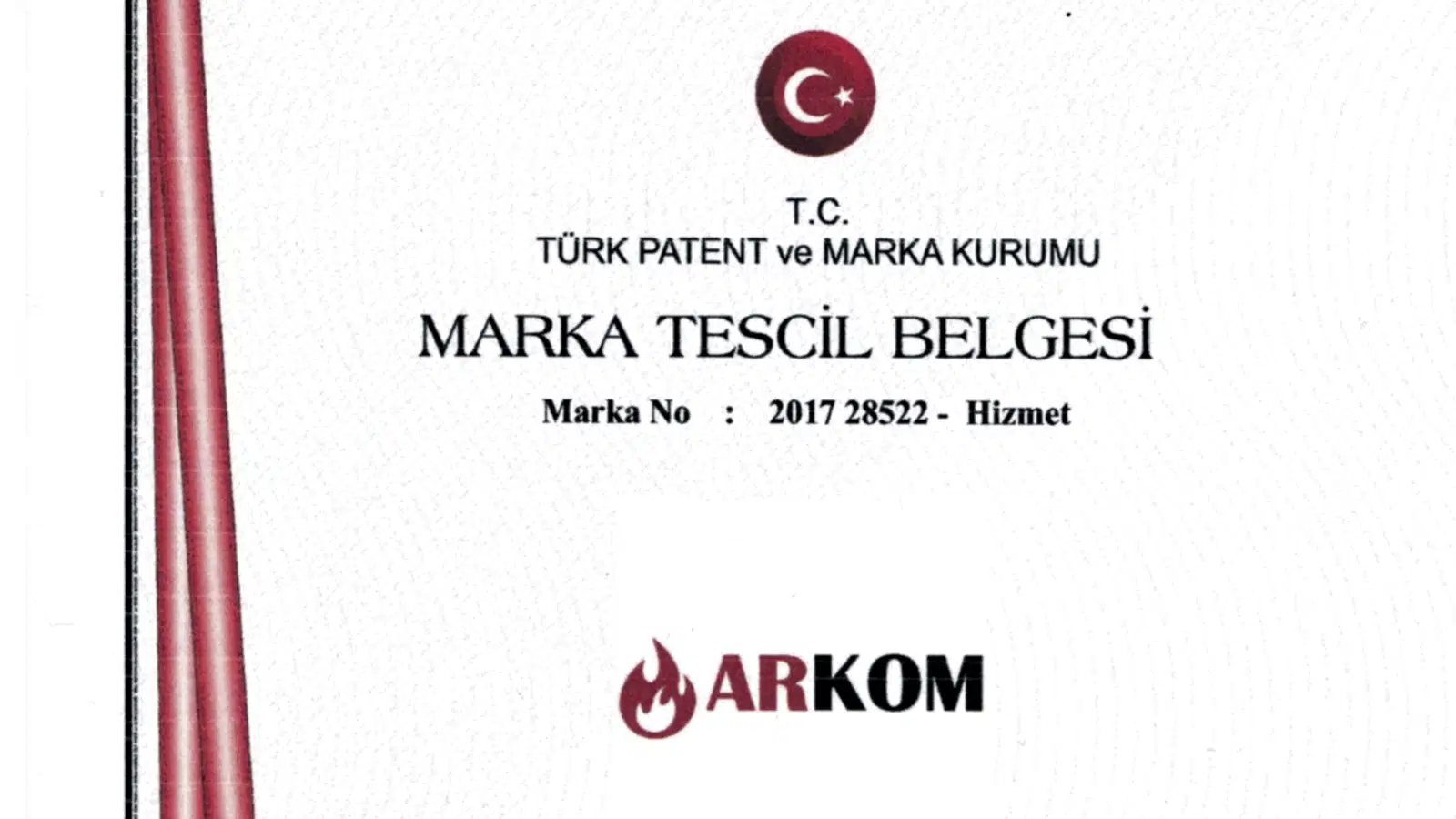 Arkom Teknik Sertifika - Marka Tescili - ARKOM MARKA TESCİL.min
